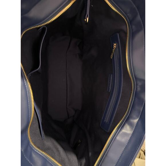 St. John Large Tote Bag in Navy Blue - Picture 9 of 10